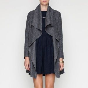 Which We Want Draped Wool Jacket sz M Grey